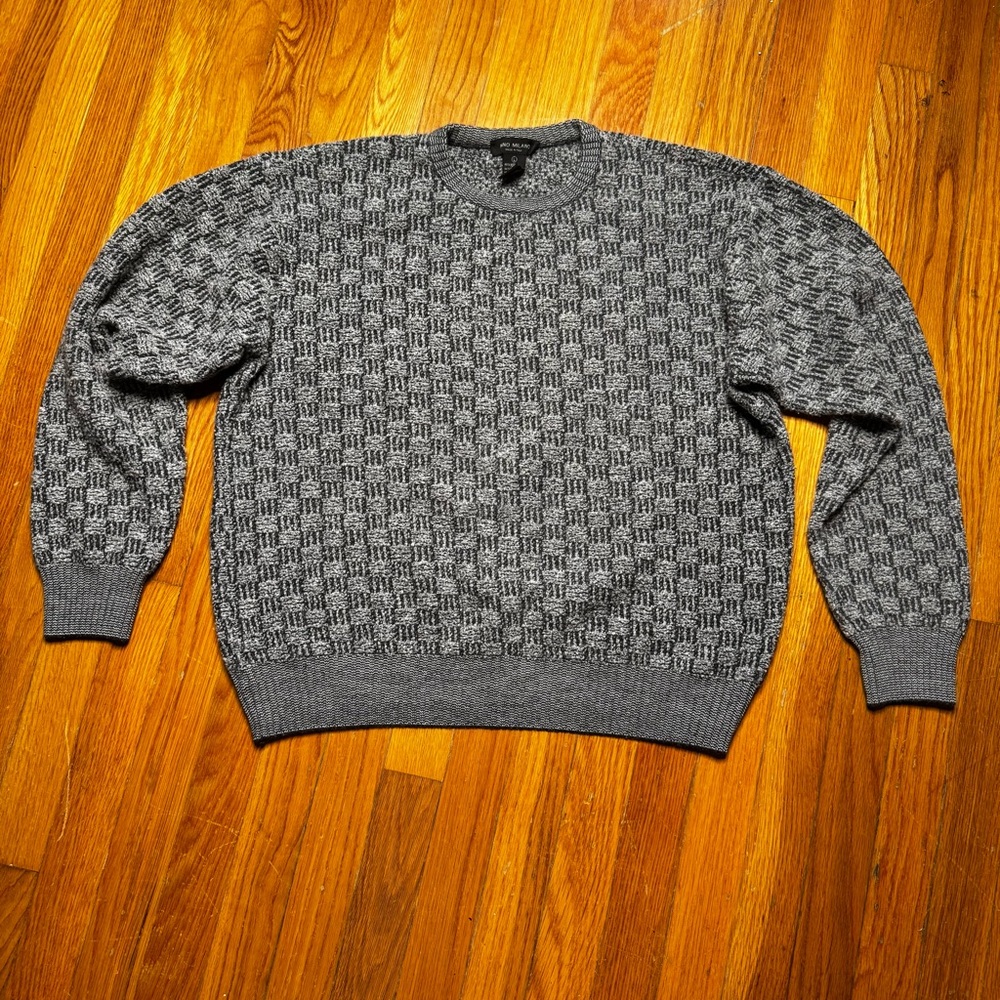 Milano Charcoal Knit Wool Sweater